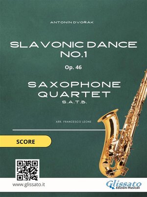 cover image of Saxophone Quartet--Slavonic Dance no.1 by Dvořák (score)